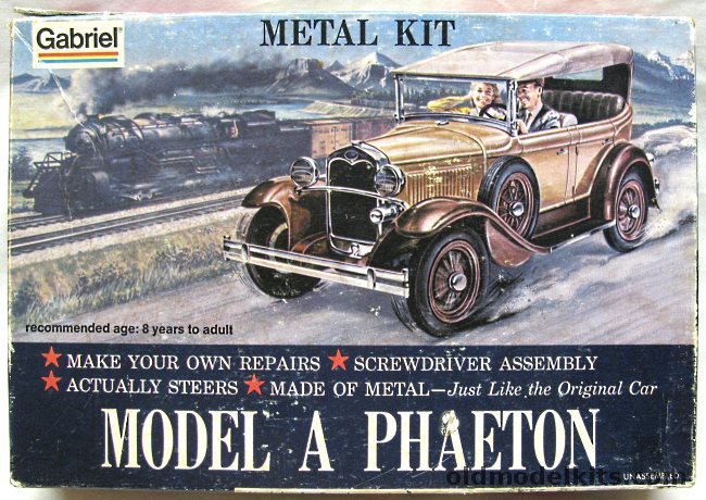 Gabriel 1/20 1930 Ford Model A Phaeton - (Four Door Convertible - ex-Hubley), 4856 plastic model kit